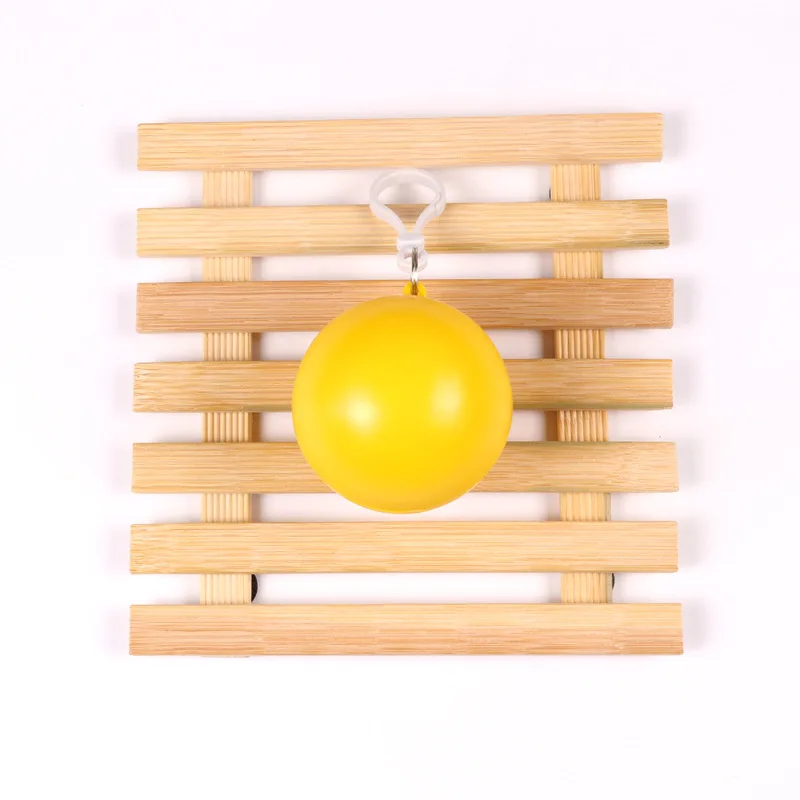 Portable Plastic Raincoat Ball Disposable Raincoat Adult Children Travel Rainwear