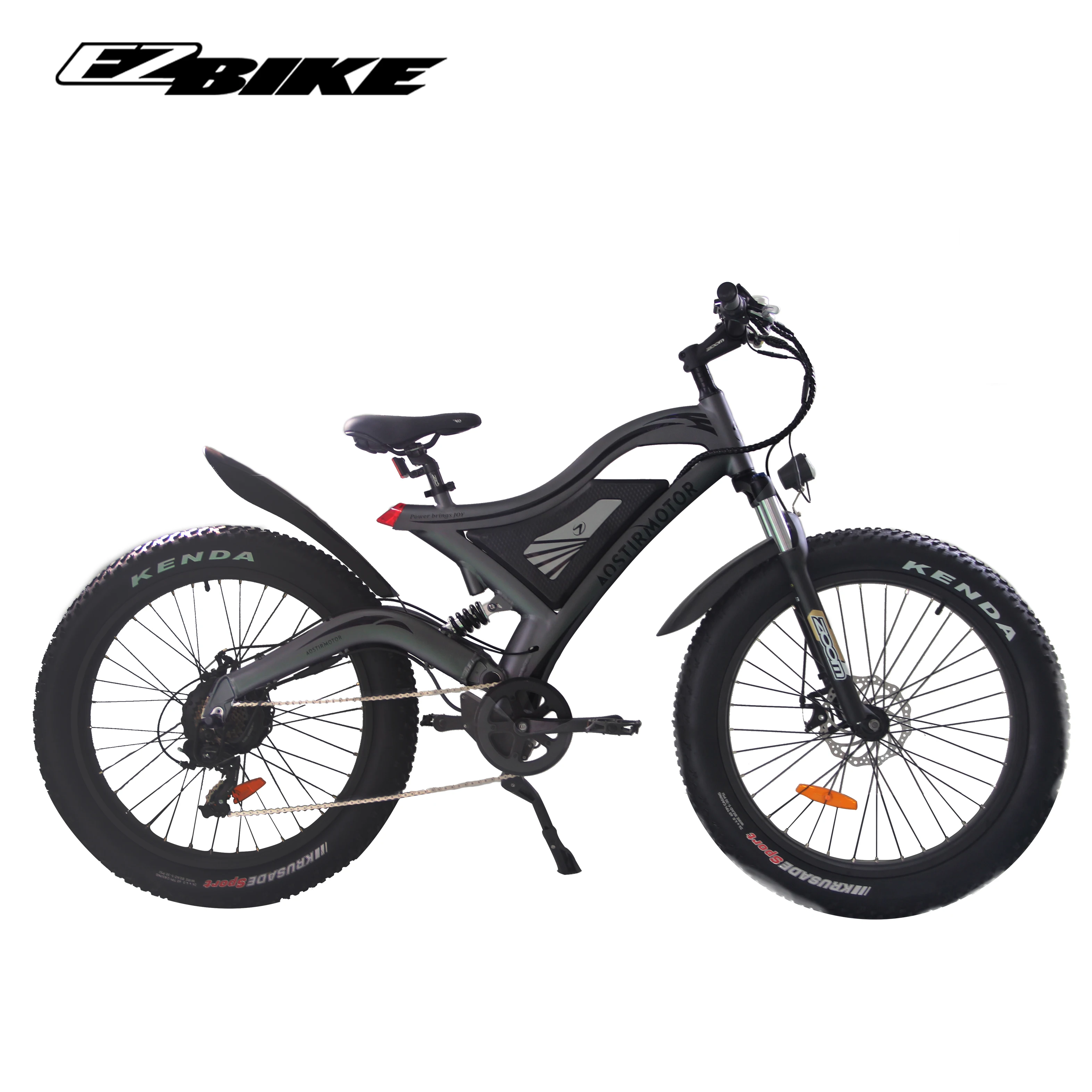 Cheap heavy duty pedal assist 48 volt 750 watt fat electric mountain bike
