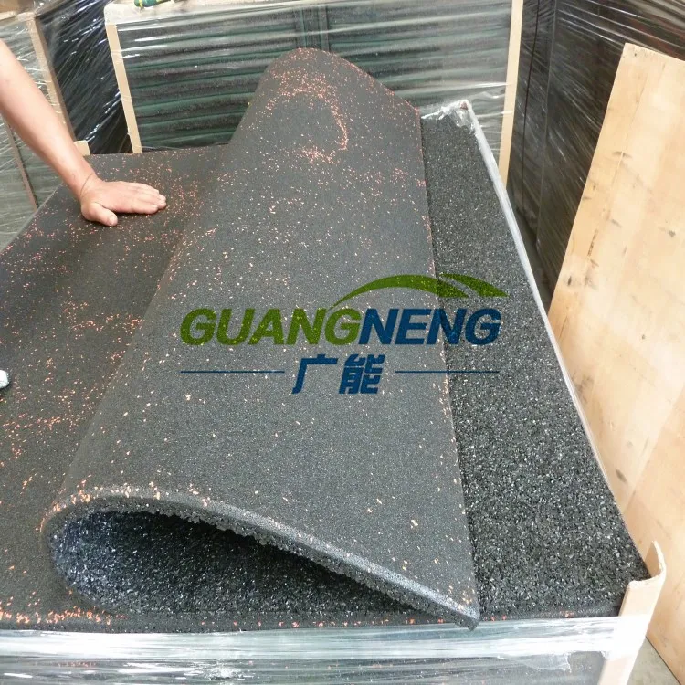 Shock absorbing floor mats crossfit gym rubber flooring
