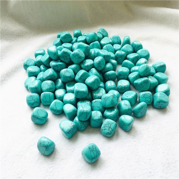 Wholesale  healing tumbled stone turquoise quartz crystal stone
