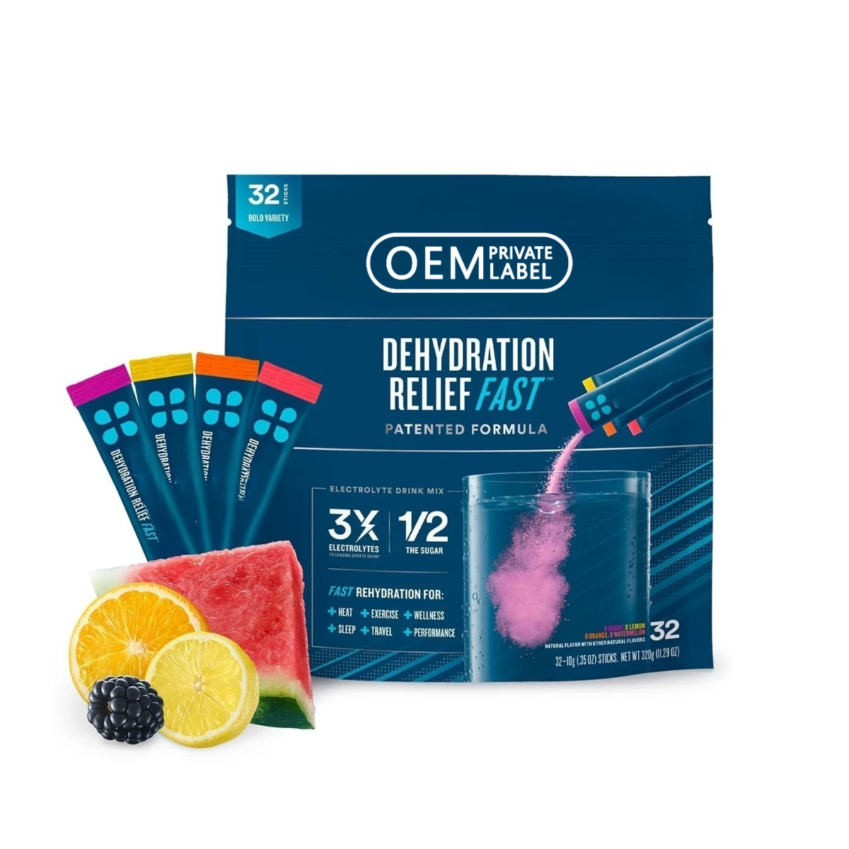 Private Labels Hydration Powder Electrolyte Drink Vietnam Sugar Free Electrolyte Water Hydration Electrolyte Powder Packets