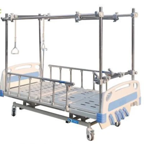 Medical bed manual orthopedic bed 5 functions hospital bed