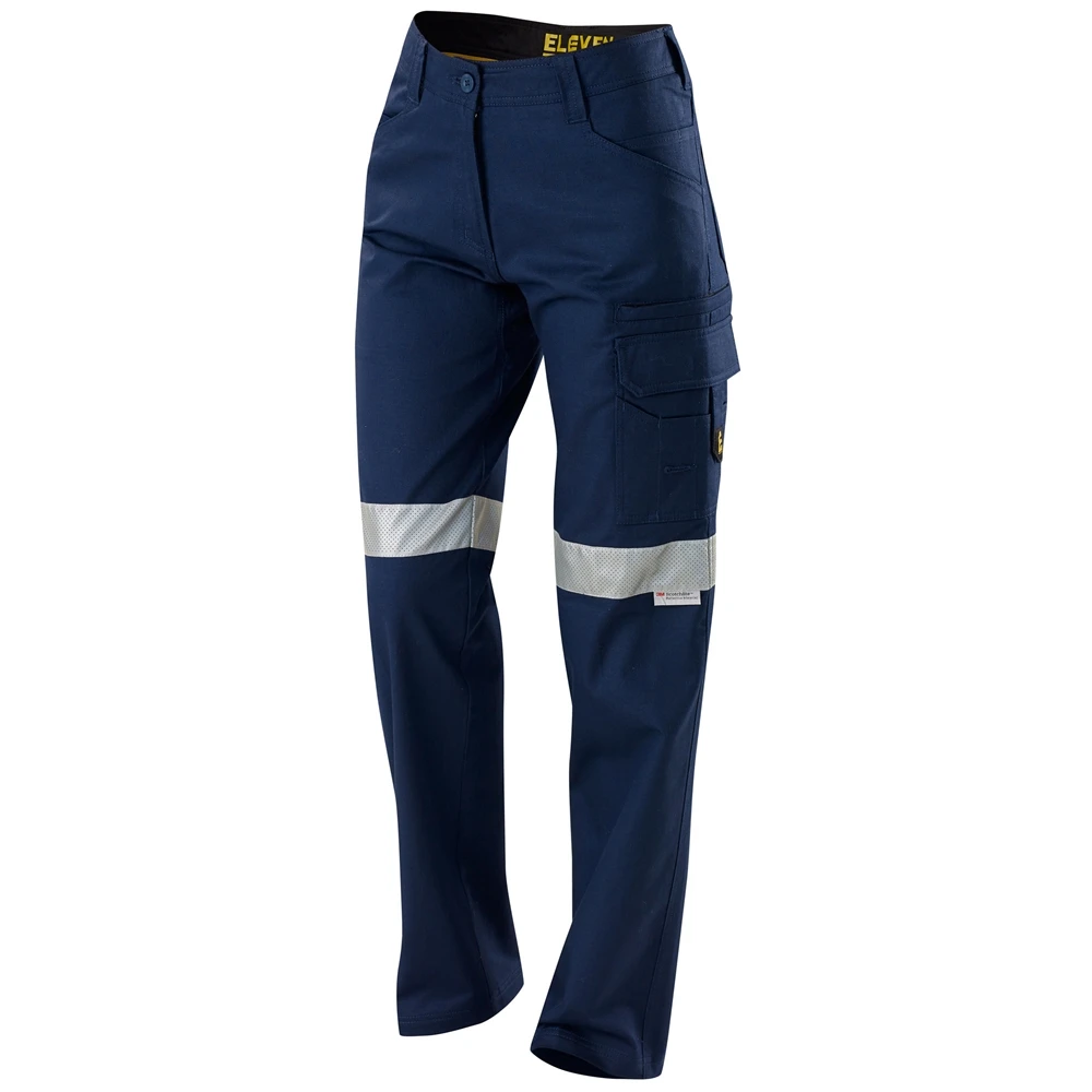 Breathable and durable Cotton Drill fabric, weight 235gsm Workwear Women AERO COOL Taped Cotton Rip stop Pant