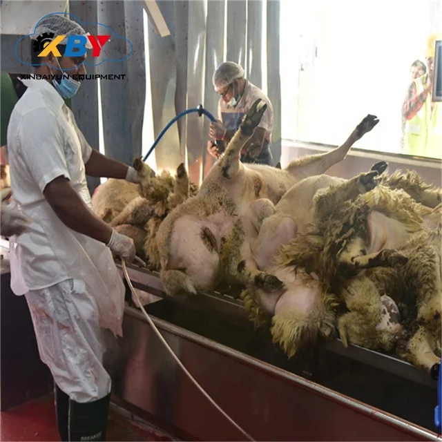 Automatic Sow Processing Conveyor For Pig Slaughter House Food Machinery