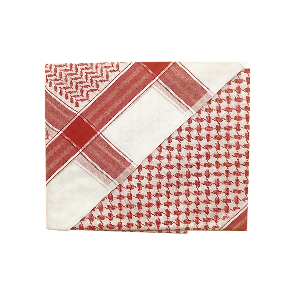 Оптовая продажа с фабрики, красно-белая однотонная клетчатая матовая удобная и теплая женская зимняя кашемировая шаль шарф