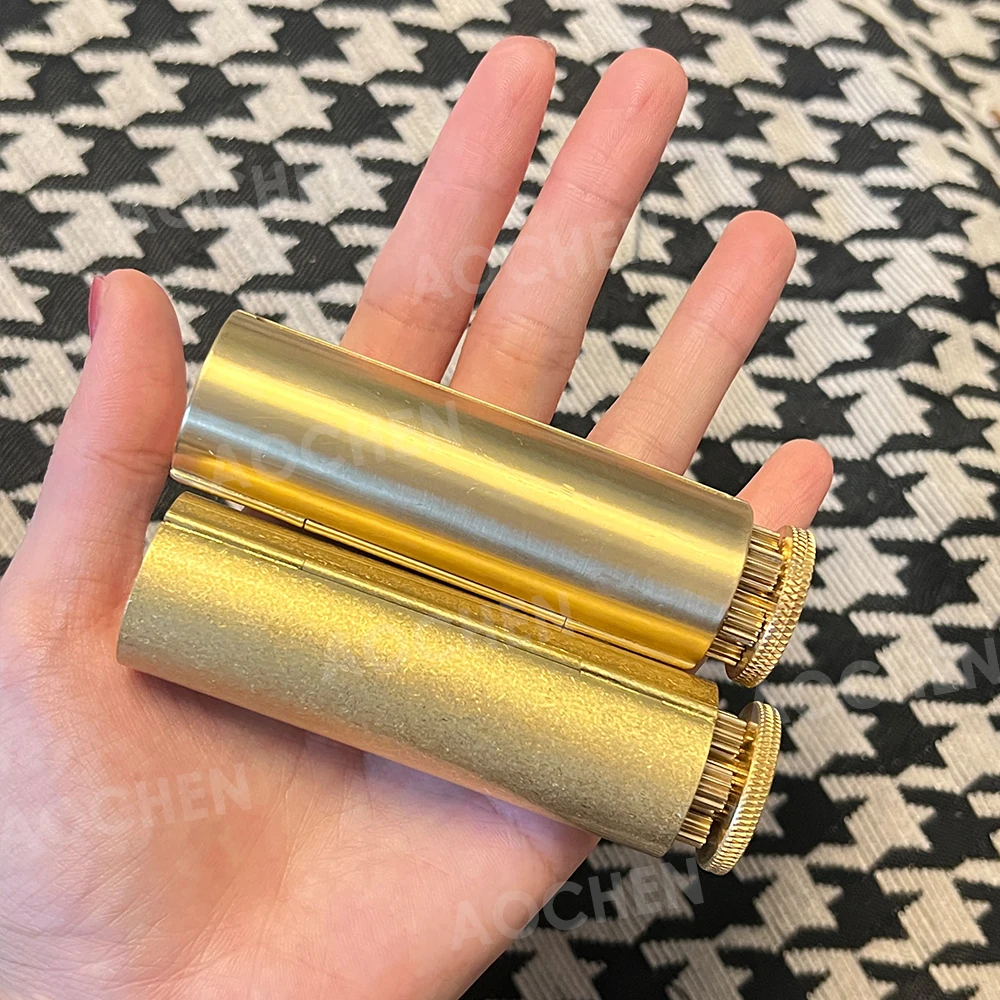 Изготовленный на заказ логотип латунный ручной производитель дыма Роскошная сигарета 70 мм травяная табачная каталка