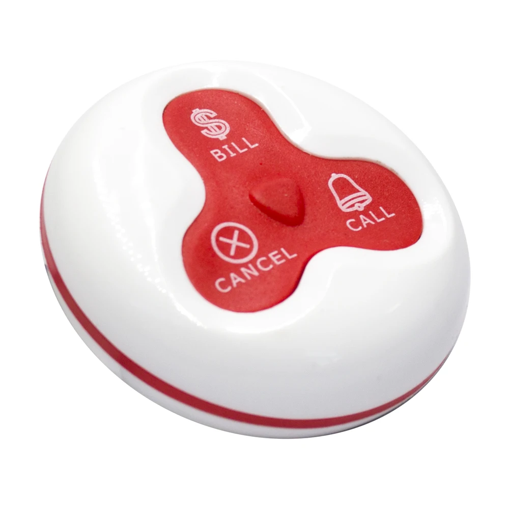 wireless receiver display host restaurant waiter call system service button paging system