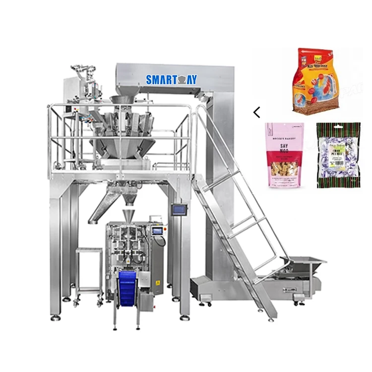 Multifunction standing pouch packaging machine Automatic  printing packaging machine for chips plum candy