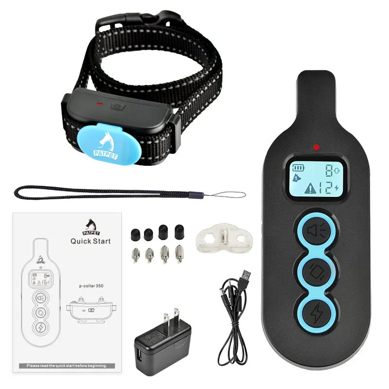 
Factory wholesale dog collar no bark training dog collar with remote waterproof 