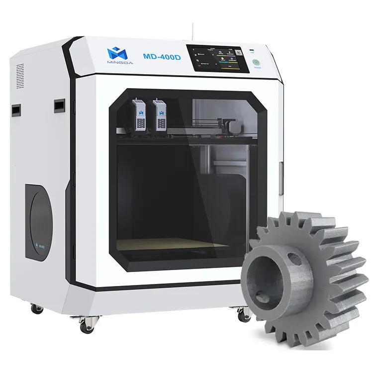 MD-400D Imprimante impresora Idex dual 3d ducker печатная машина 400 мм промышленный pla нейлон принтер