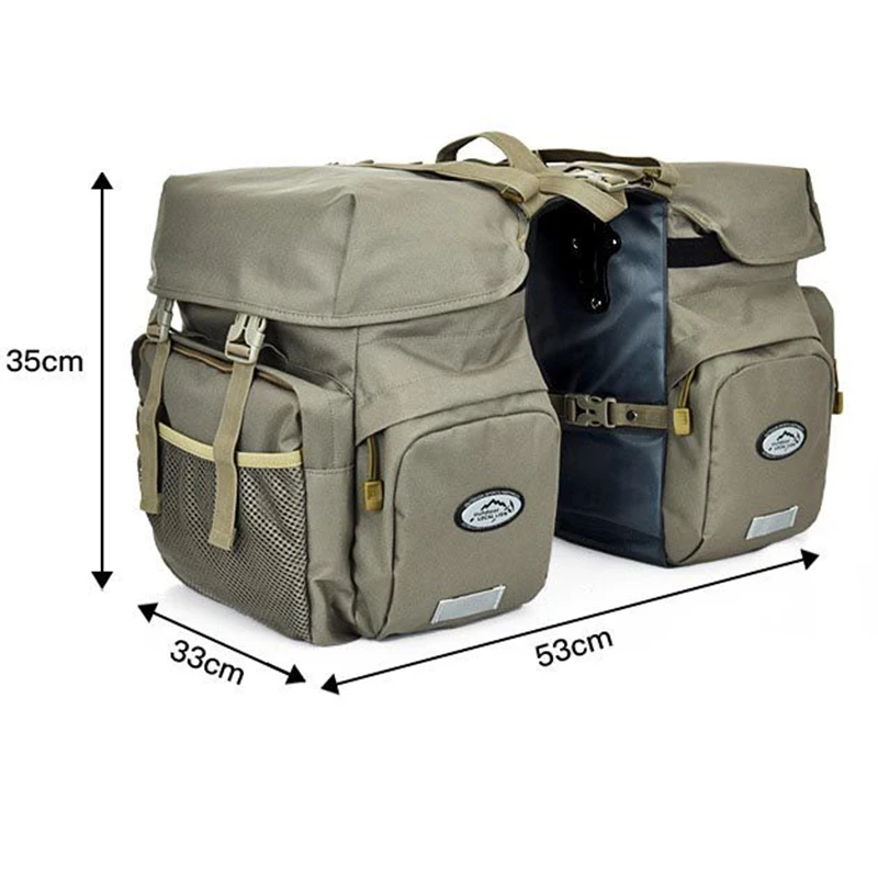 Wholesale Outdoor Waterproof Travel Cycling Rear Rack Saddlebag Bike Bicycle Pannier Saddle Bag