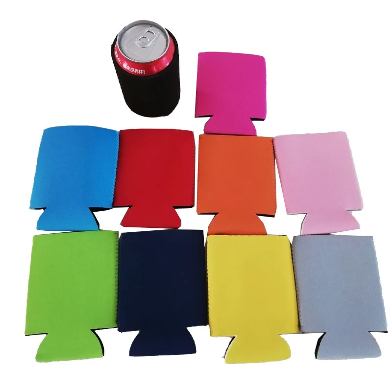 Custom Stubby Holder Coozy With Logo Factory Universal Slim Bottle Beer Blank Neoprene Sublimation Can Cooler Sleeve