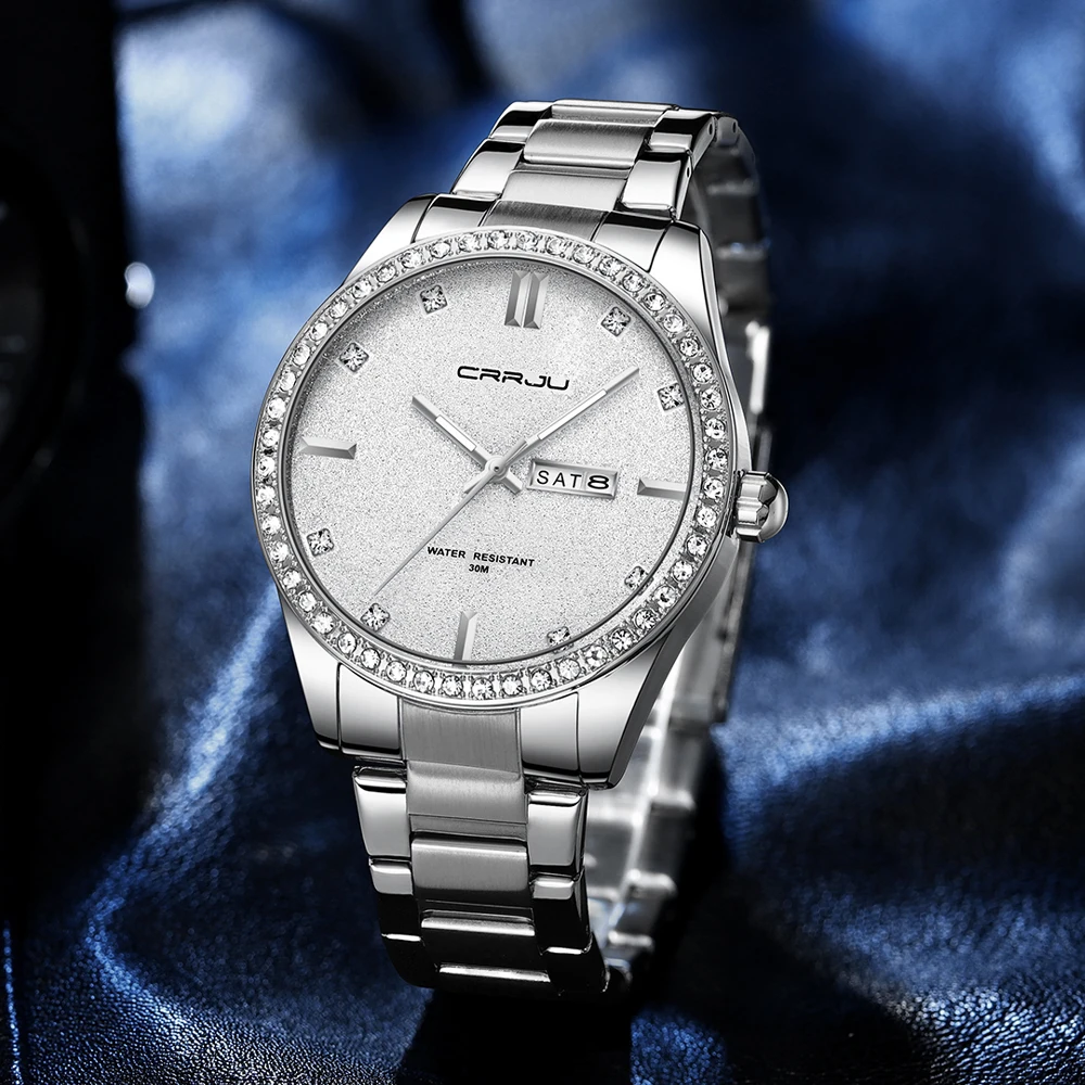 high quality OEM ODM private label 316L stainless steel  bands  moissanite diamond  star dust watch for men