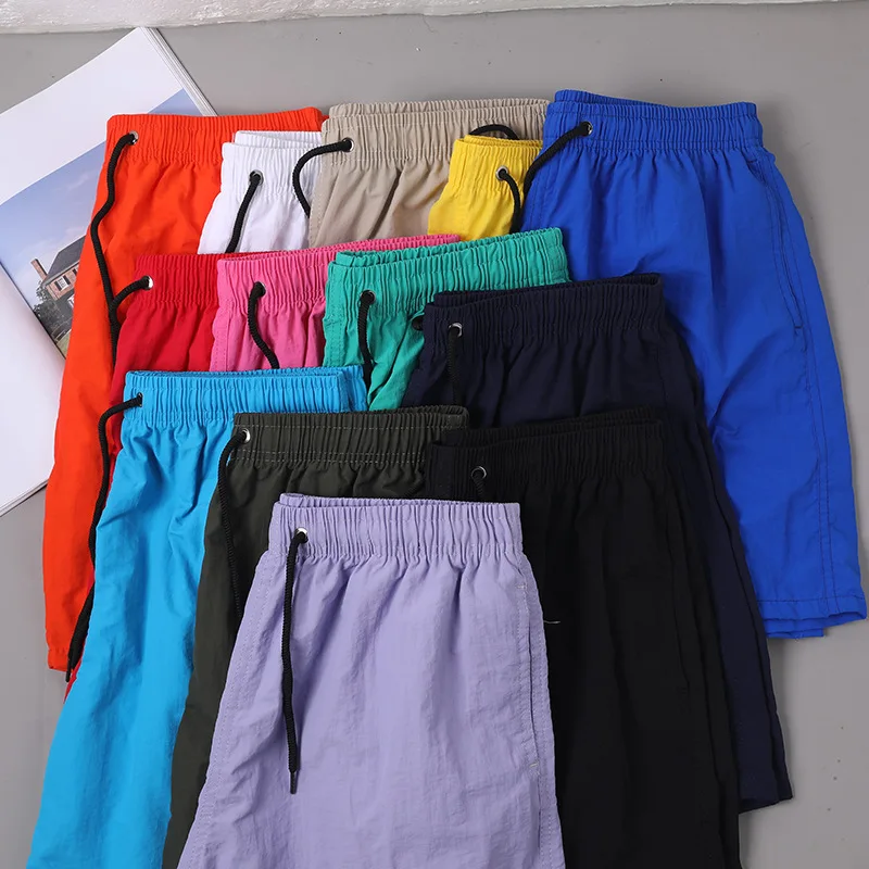 Custom Polyester Beach Shorts Men Surfing Board Short Swimwear Swimsuit Two Eyelets with Back Pocket Swimming Shorts Swim Trunks