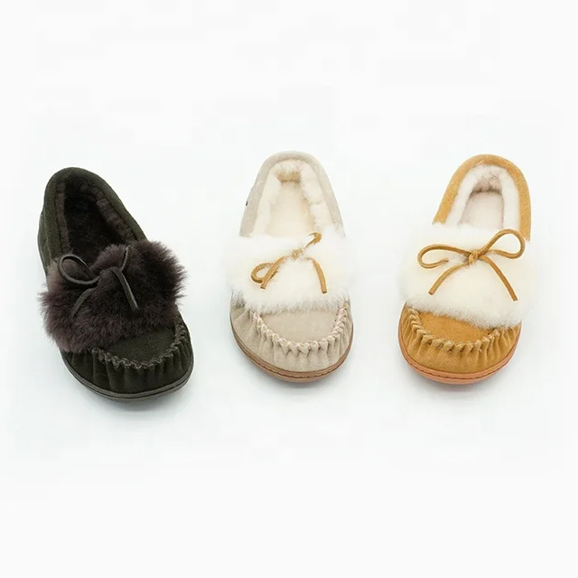 Теплые Зимние Мокасины из замши с меховой подкладкой Warmlab moc