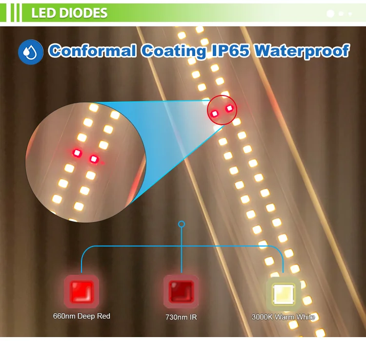 USA stock 730nm far lm301b red 1000w  samsung indoor garden hydroponic 800w led grow light with lm 281b lm301h