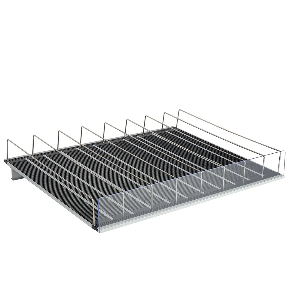 Supermarket Grocery Display Rack Beverage Glides Cooler Roller Shelf