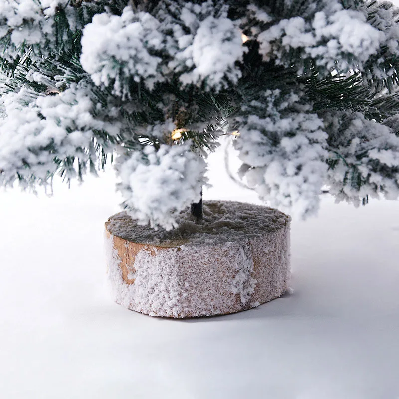 45cm 60cm White Mini Christmas Tree Tabletop Small Christmas Tree with LED Lights christmas tree decoration
