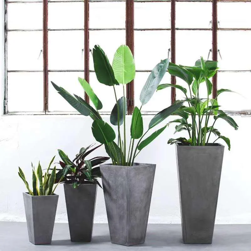 Big Flower Pot Cement Molds  Silicone Concrete Planter Mould
