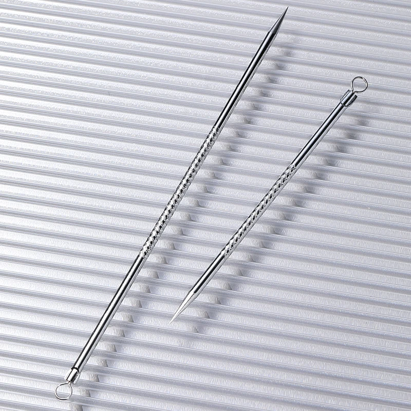 LMLTOP Private Label Acne Needle Sets Face Skin Care Acne Blackhead Removal Needles Kit Stainless Steel Pimple Extractor E097