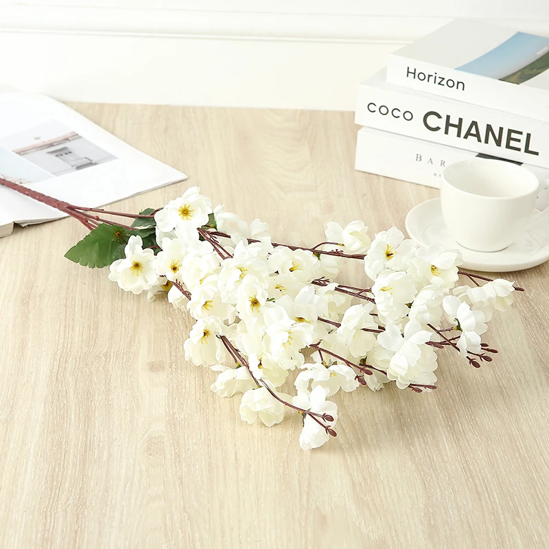 Artificial Peach  Blossom Flower,Silk Cloth Peach Flowers Fake Plants Arrangement for DIY Garden Home Wedding Party Decor Pink