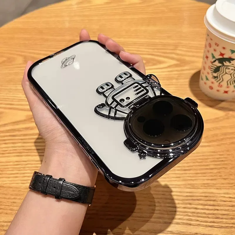 Factory Direct High Quality 3d Luxury Metallic Electroplate Soft Tpu Cover Ring Phone Case