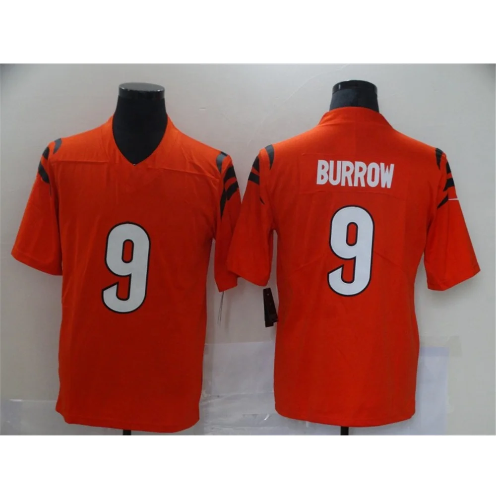 Высококачественная Мужская сшитая эмблема Хиггинс, униформа американского футбола, униформа клуба Цинциннати, униформа Бенгальской команды, имя на заказ