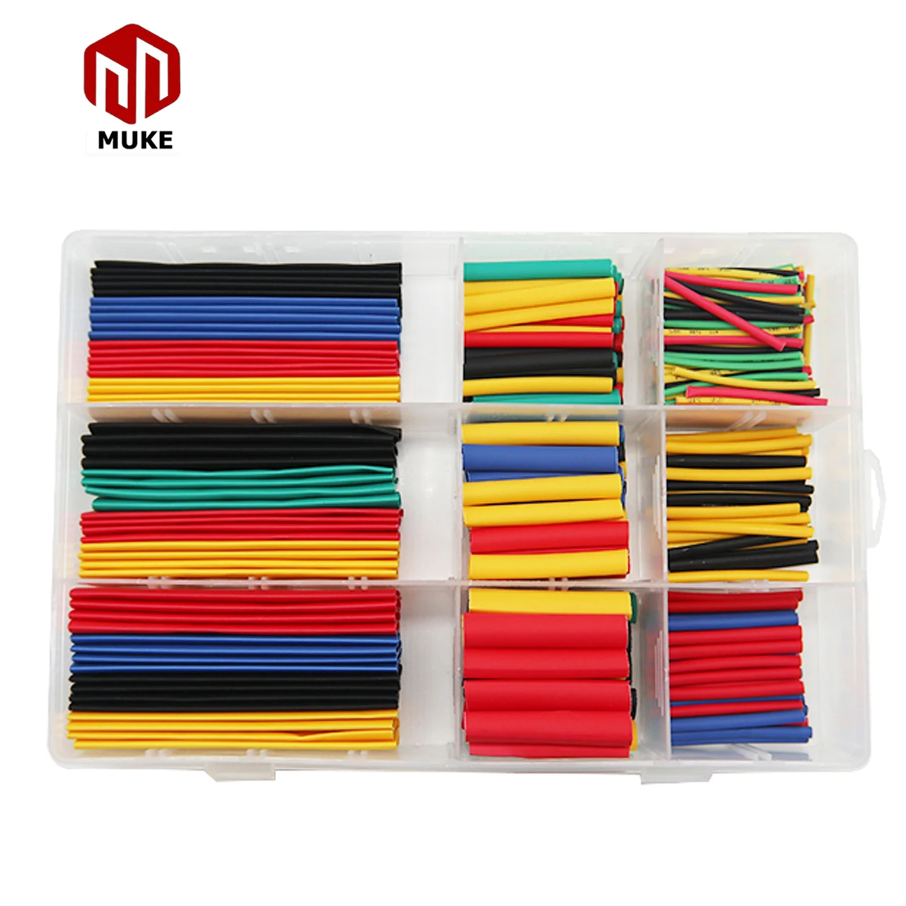 328 Kit Electric Wire Sleeving Polyolefin Thin Wall PE Tubo Termoretractil  Roll Pack Shrinkable Tube Box Electronic Wire Tube