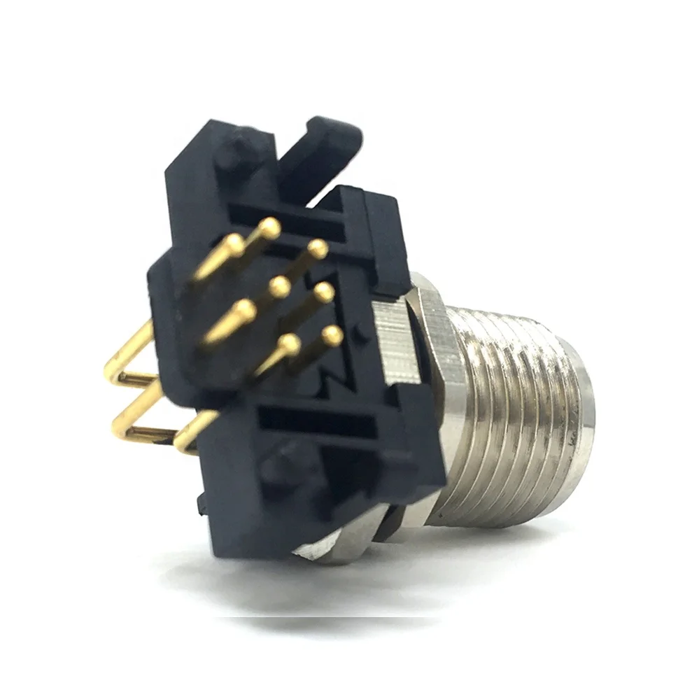 M5 M8 M12 M16 7/8 M23 waterproof solder pcb panel mount socket male female plug 3 4 5 6 8 12 pin plastic sensor cable