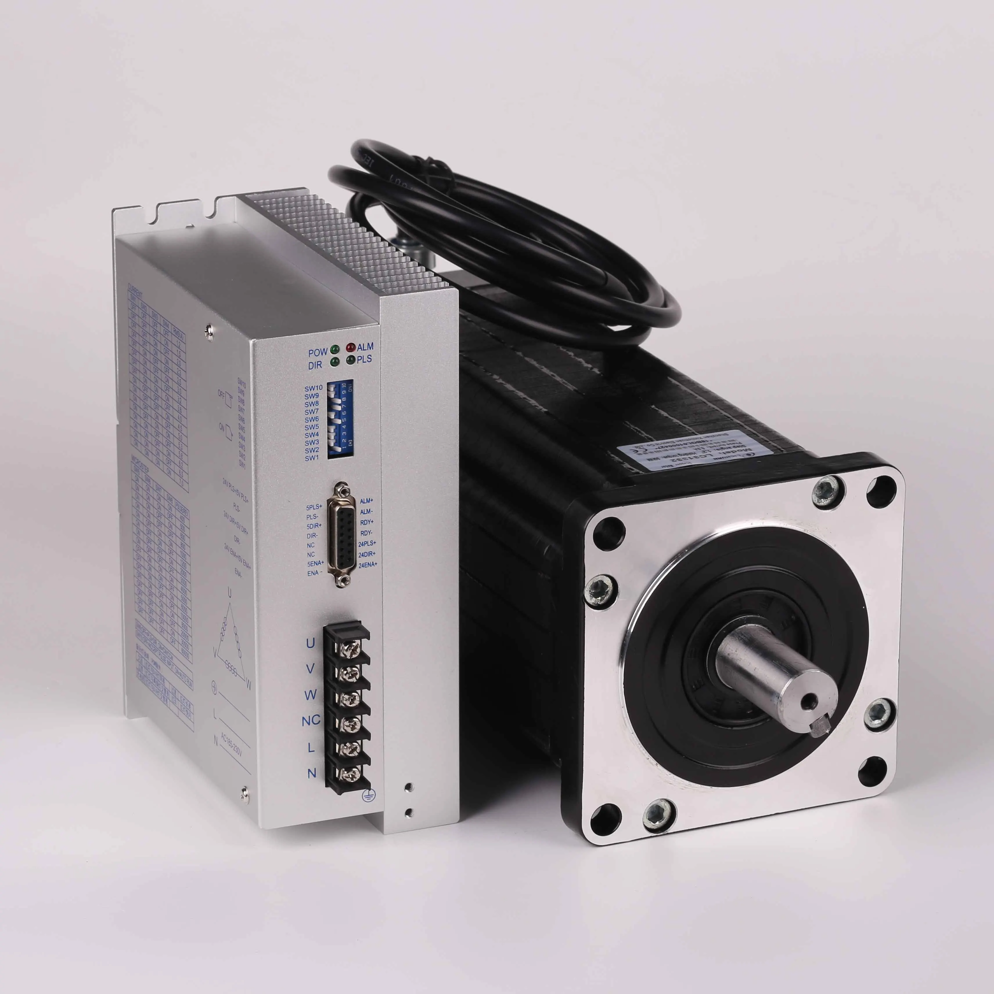 Lichuan Nema 51 35Nm stepper motor with driver kit LC3722D+LC31325 high performance big step motor AC220V 3phase