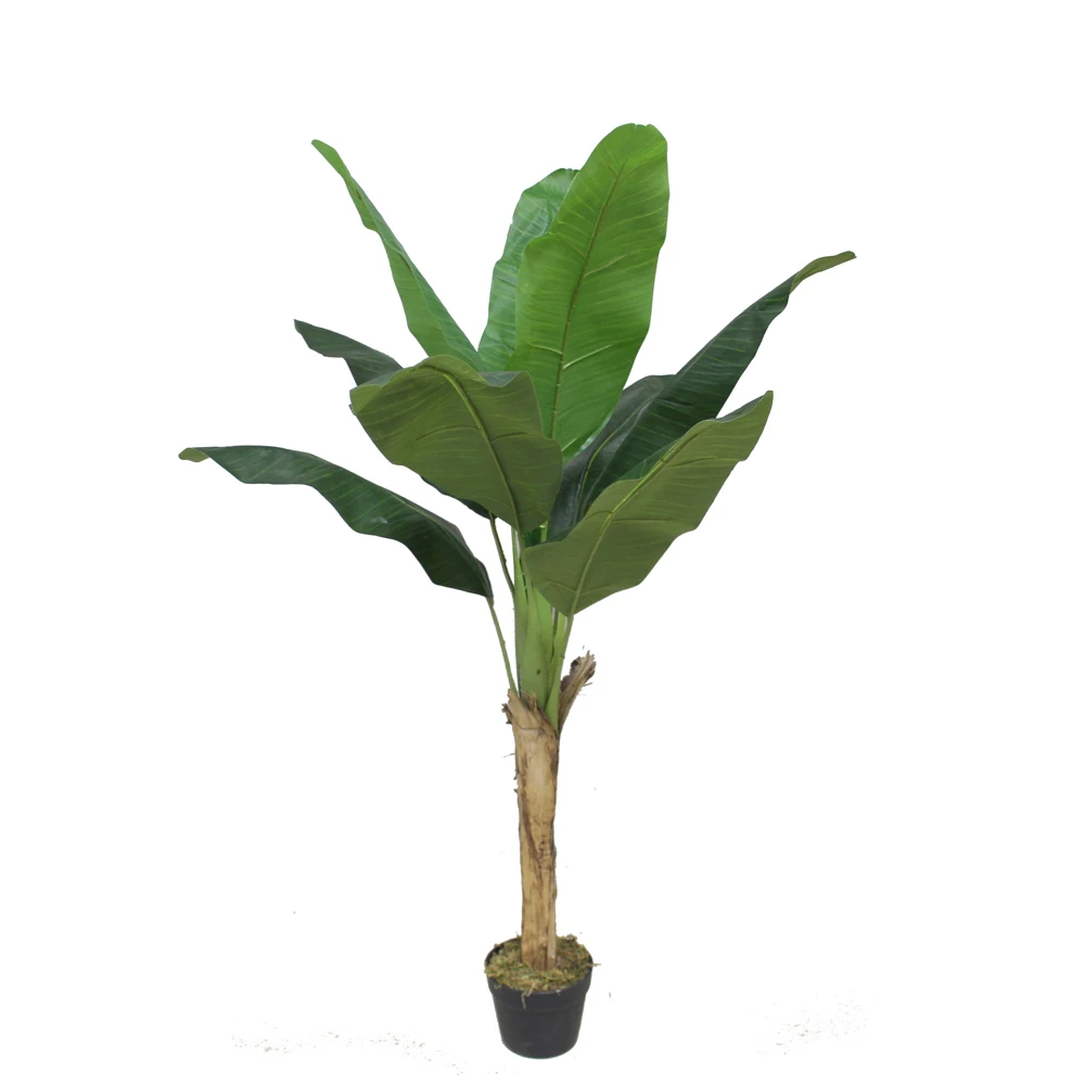 Искусственные пластиковые растения в виде бананового дерева высота 120 см украшение для стола