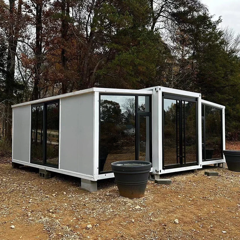 Prefab Houses two bedrooms 1 bathroom luxury 20/ 40ft prefab hotel folding container homes for sale expandable container house