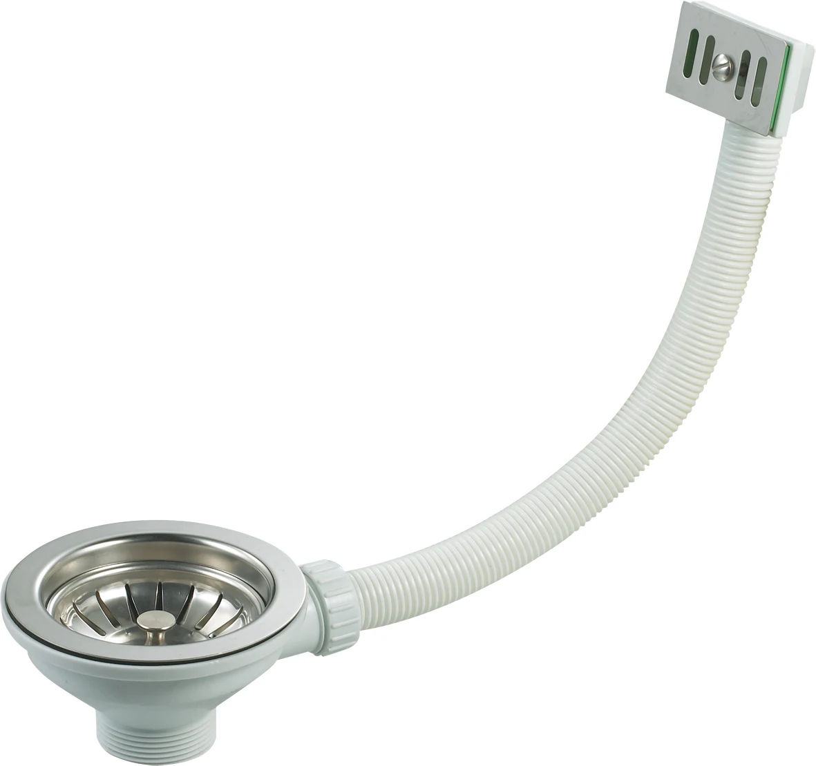 Plastic and Stainless Steel Material Kitchen Basin Drain Waste Basket Sink Strainer with Waste Plug Hole