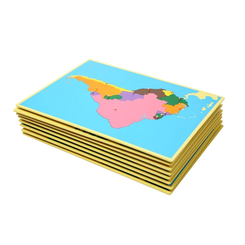 Light Weight Competitive Price Montessori Jigsaw Geography Puzzle Small Board Map Of Africa