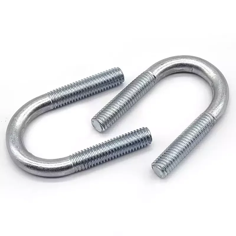 China hot dip galvanized u bolt sizes auto part trailer u-bolt nut pipe clamp high strength 316 stainless steel square u bolt