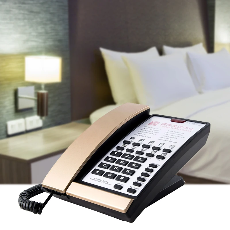 Big Button Phone White Corded Handfree Home Phones Large Number Wired Fixed Landline Desktop Telephone