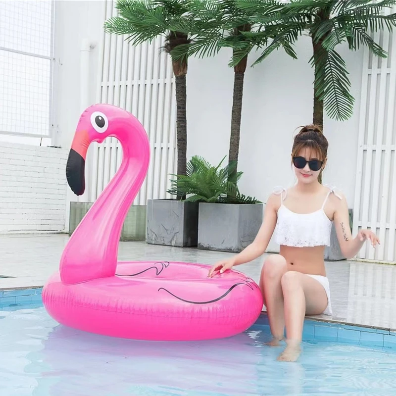 Cheap Products Floaters For Pool Animal flamingo Float Swimming Floats Baby  Inflatable Swimming Ring