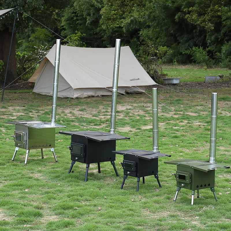 Warmfire Camping Wood Stove Portable Tent Stove Titanium Camping Stove