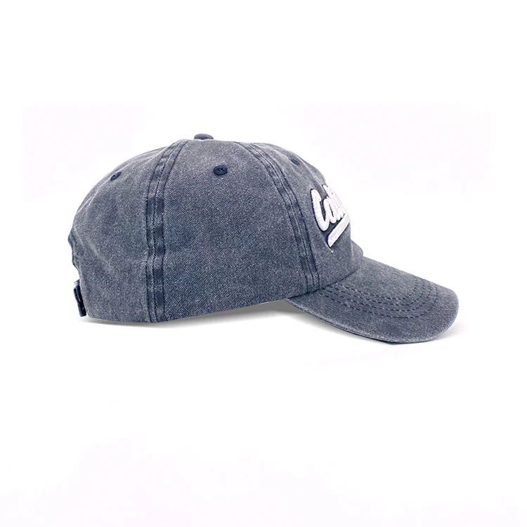 Fashion Design 3D Embroidery Pigment Dyed Washed California Cap Baseball Cap