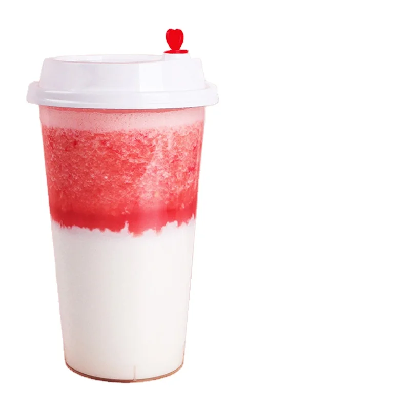 Promotion Custom Logo double layers smoothie Breakfast On the Go Cups Cereal or Oatmeal yoghurt plastic cups with lids