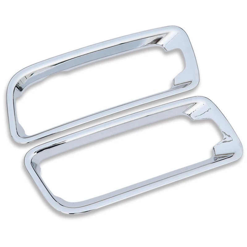 Front Fog Lamp Frame Cover ABS Chrome Car Head Foglight Lamp Frame Sticker Styling Accessories For Mitsubishi Pajero V97V93V87