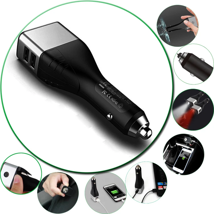 
multifunction cool car gadget with seat belt cutter and hammer 