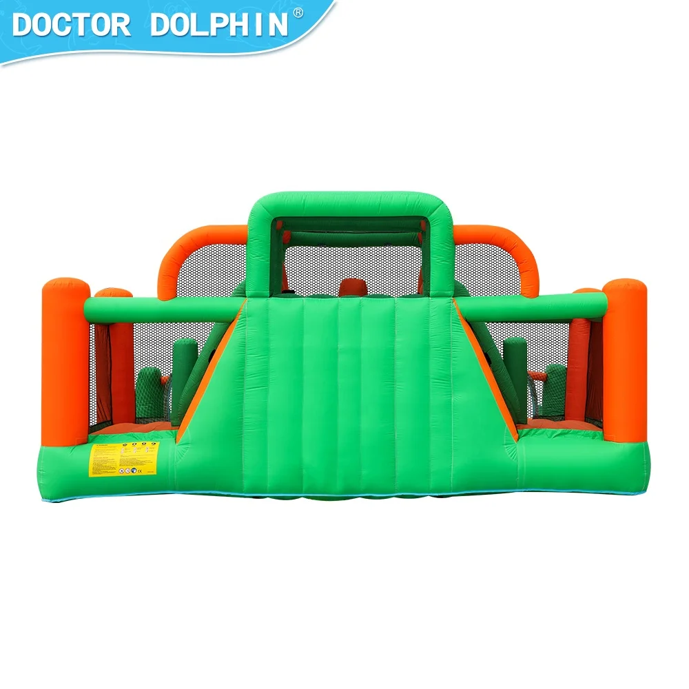 Двойная водная горка Doctor Dolphin детский надувной батут с горкой разбрызгивающийся водной