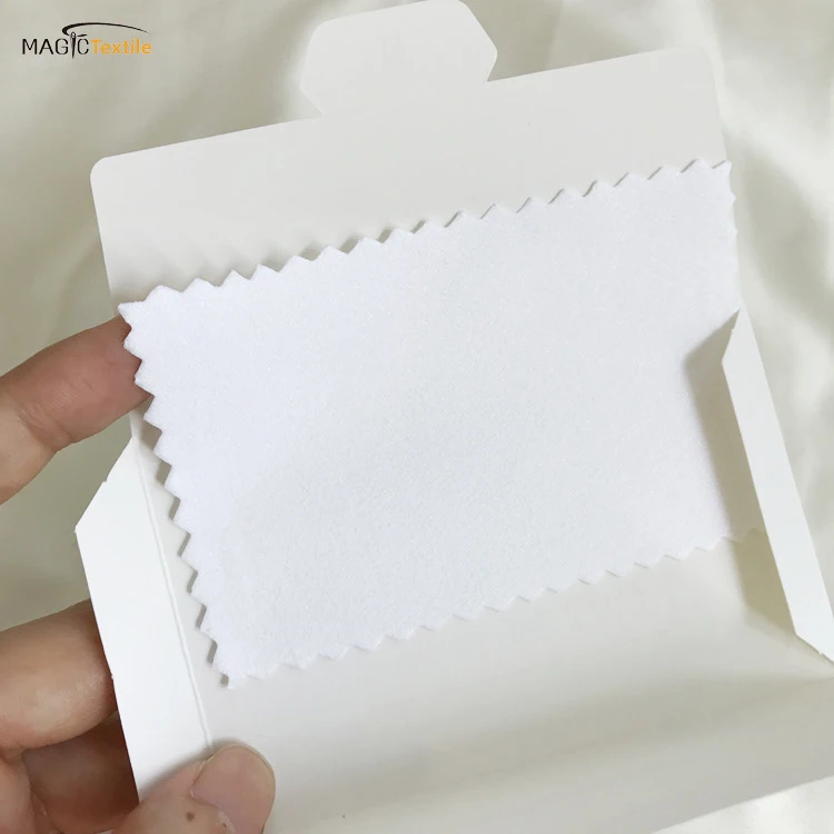 
Dedicate Paper Envelope Packed anti-tarnish silver jewelry diamond polishing cloth 