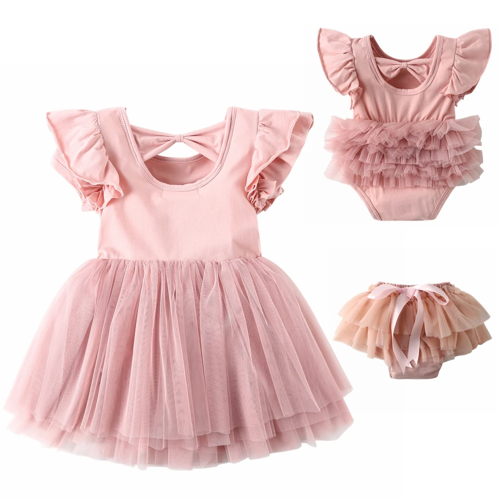 
Shijun Brand Custom made Company direct sales kid dress Baby Romper Boutique baby boy clothes girls dresses tutu 