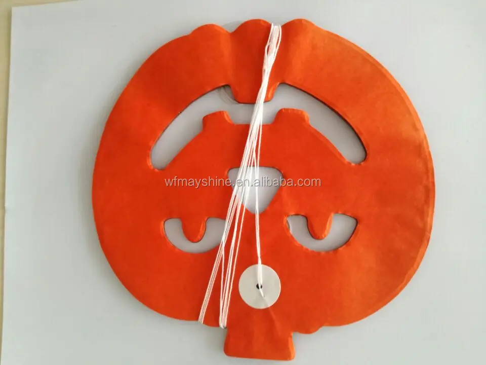 Pumpkin Bat Spider Halloween Paper Hanging String Tissue Paper Garland