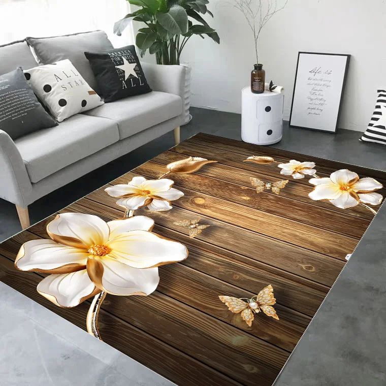 wholesale hot selling custom area rug crystal velvet digital printed 3d carpet