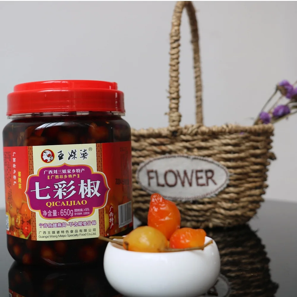 Tasty Chinese Pickle Flavored Instant Snacks Healthy Colorful Pepper Pickles