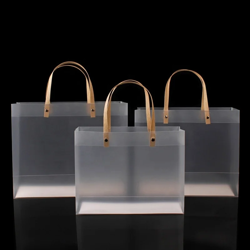 Wholesale Custom LOGO  plastic bag small thank you bag transparent cosmetic gift bag