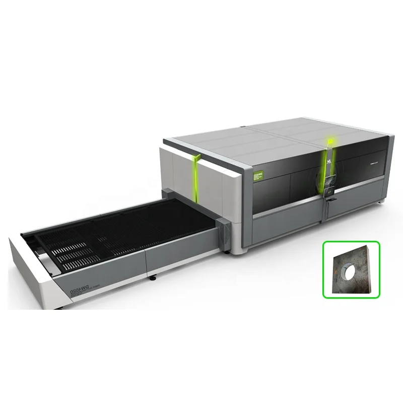 Proveedor 12kw Mesa De Intercambio Maquina Cortadora Laser De Fibra 6025 6kw Ipg Raycus Cortador Laser Para Chapa De Aluminio